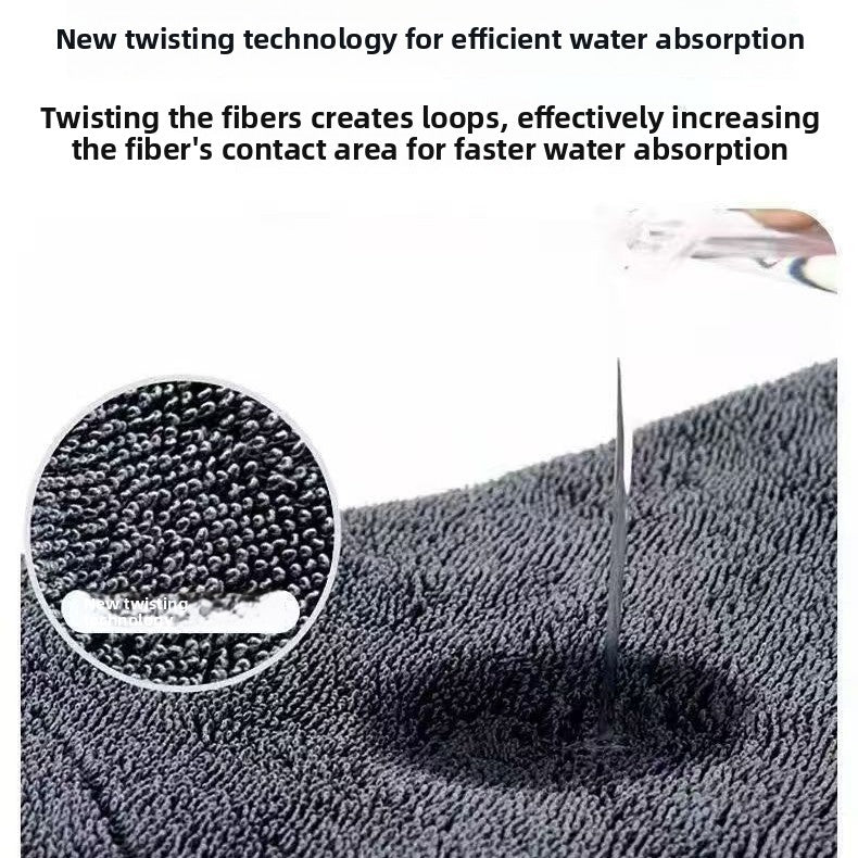 Car care double-sided cleaning towel